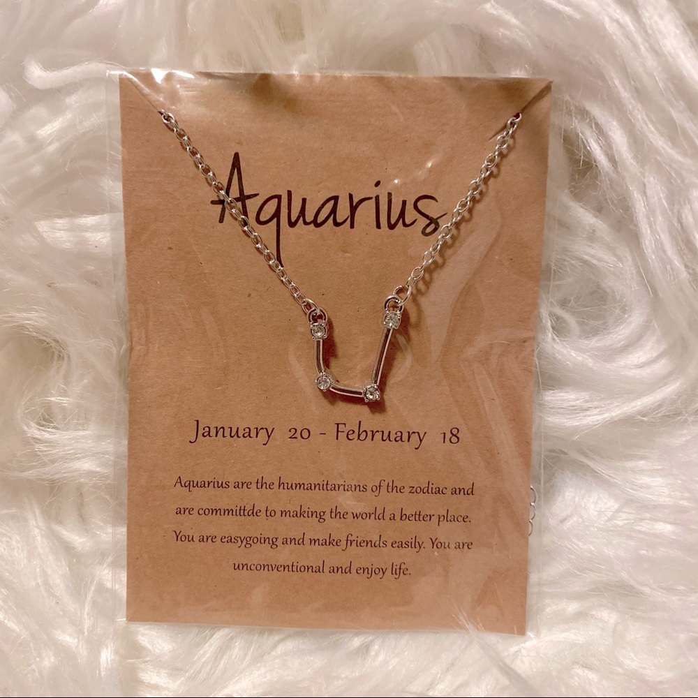 NEW! Aquarius ♒️ Necklace Zodiac Sign